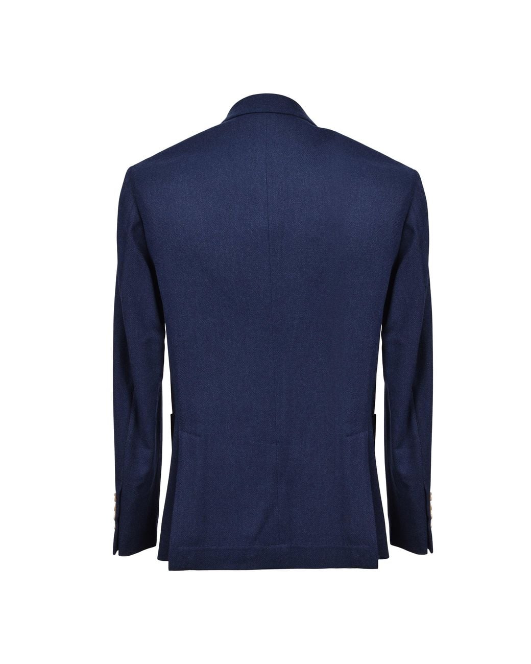 Brunello Cucinelli Blue Wool Silk Blazer Clothing for men