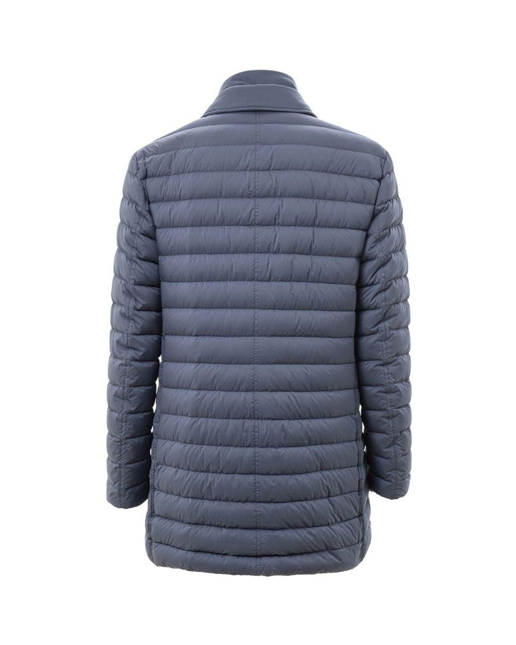 Herno Blue Long Padded Down Jacket for men