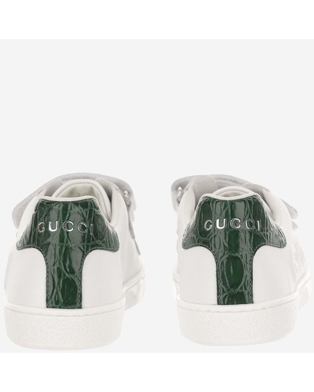 Gucci White Sneakers Ace Leather Trainers for men