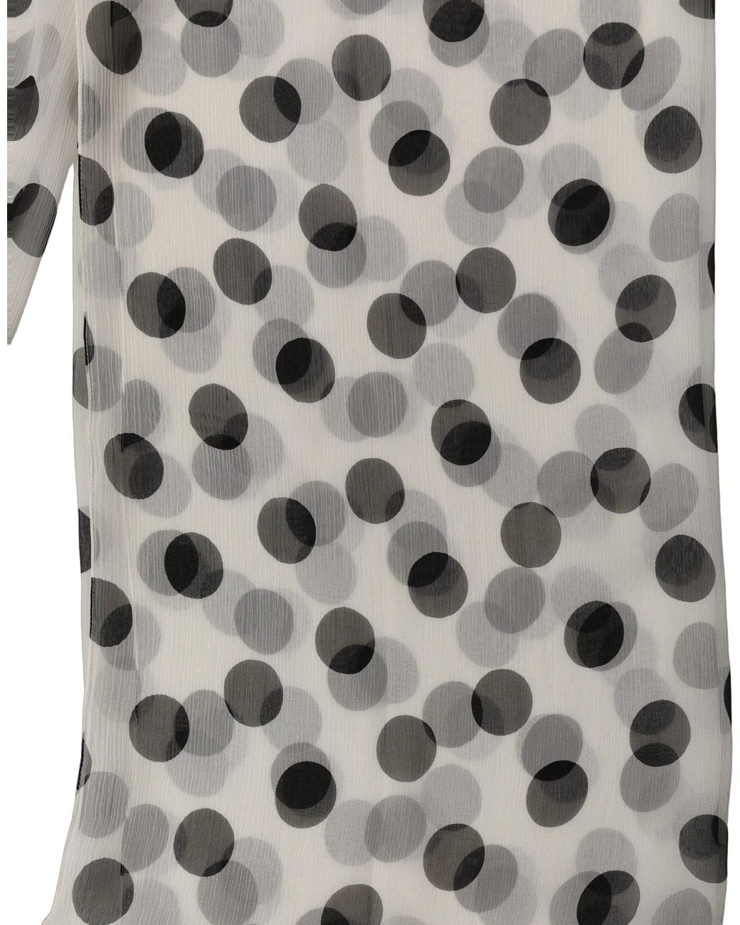 Dolce & Gabbana Gray Polka Dot Shawl Stole Scarf And Silk