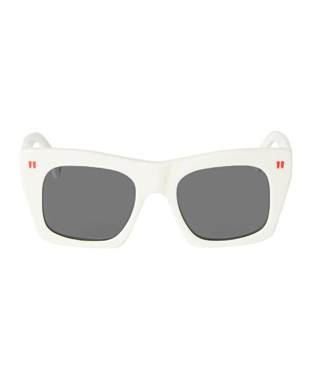 Off-White c/o Virgil Abloh Metallic Sunglasses Square Full Rim, Shiny Frame And Dark Lens Oeri13Yselma3007