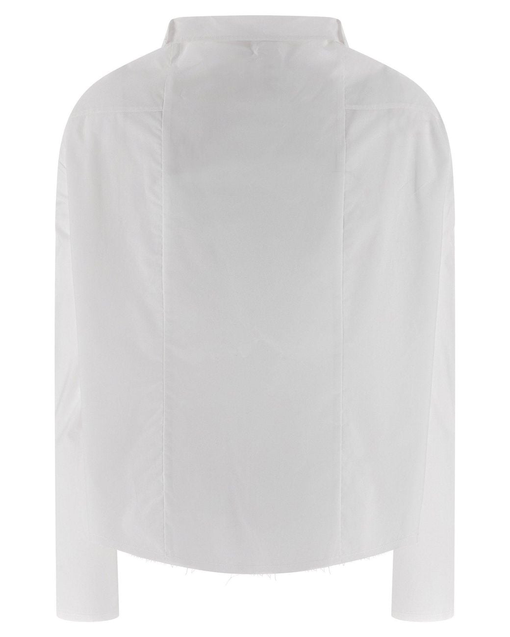 MM6 by Maison Margiela White Numeric Signature Embroidered Shirt
