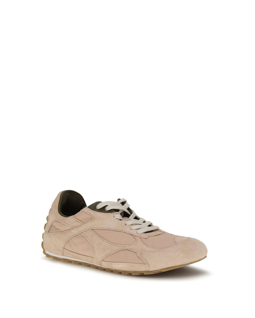 Bottega Veneta White Sneakers Orbit Flash Terra- Oil/ Suede