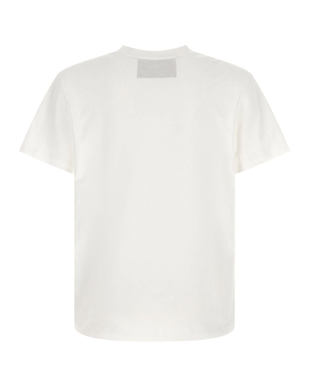 Valentino Garavani White Cotton Jersey With Chest Pocket T-Shirt for men