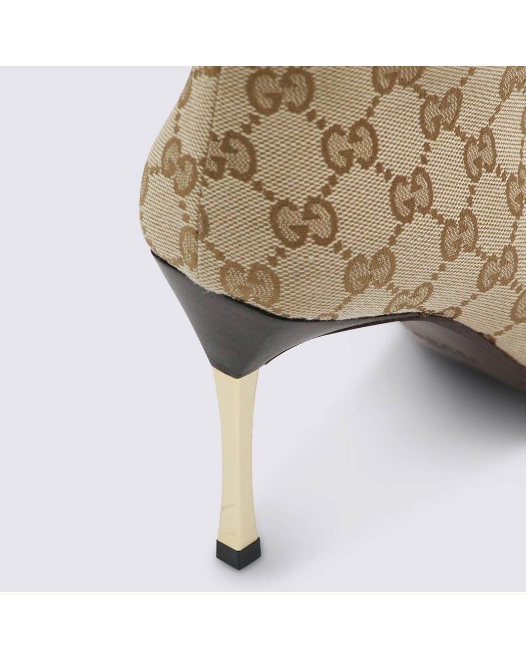 Gucci Leather Bombshell Boots in Brown | Lyst UK