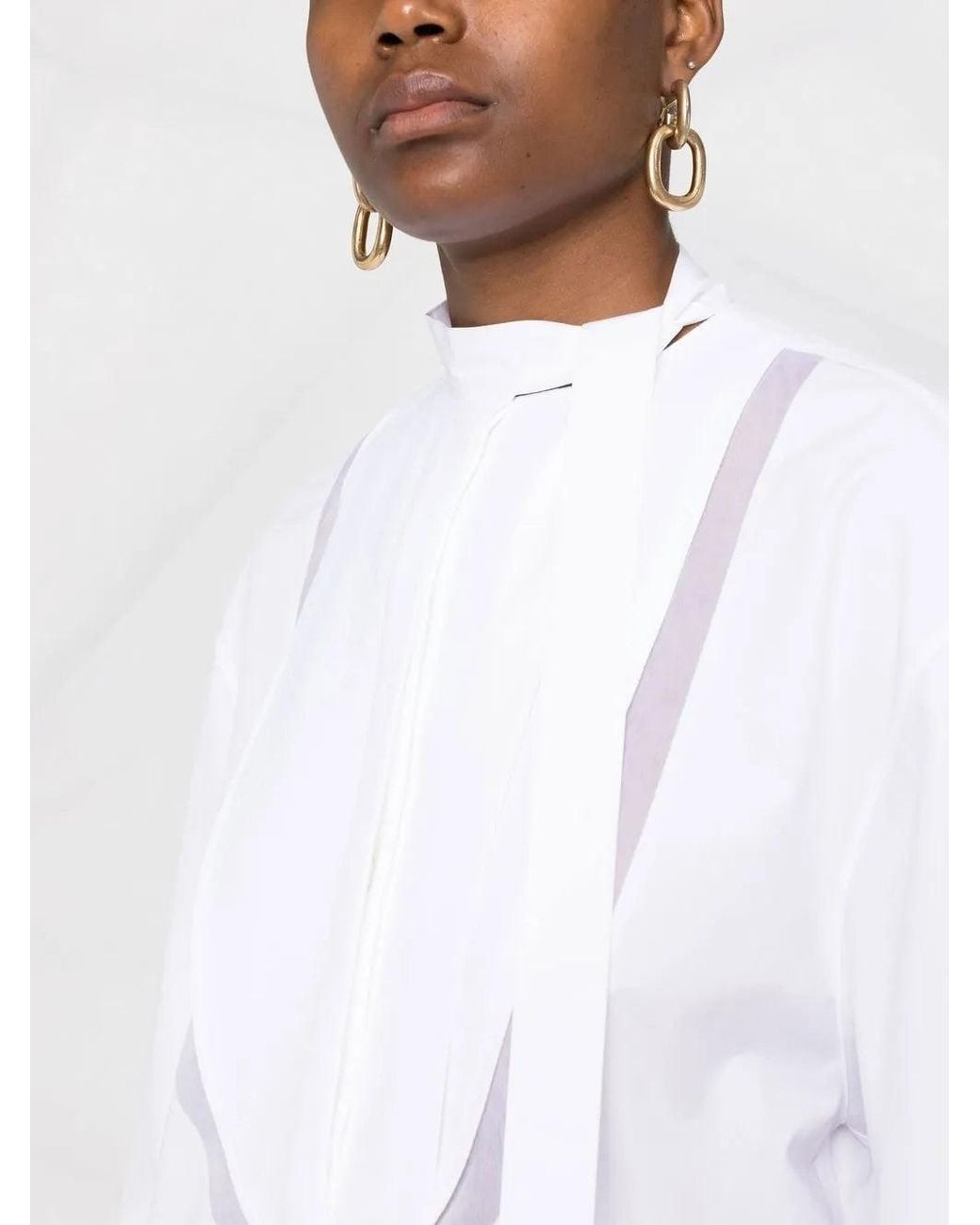Valentino Yellow Poplin Top