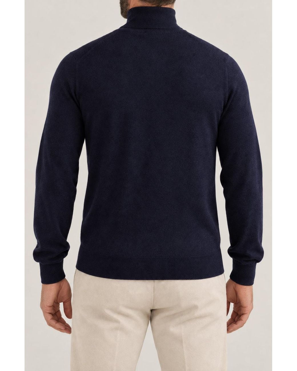 Brunello Cucinelli Blue Wool Silk Sweater Clothing for men