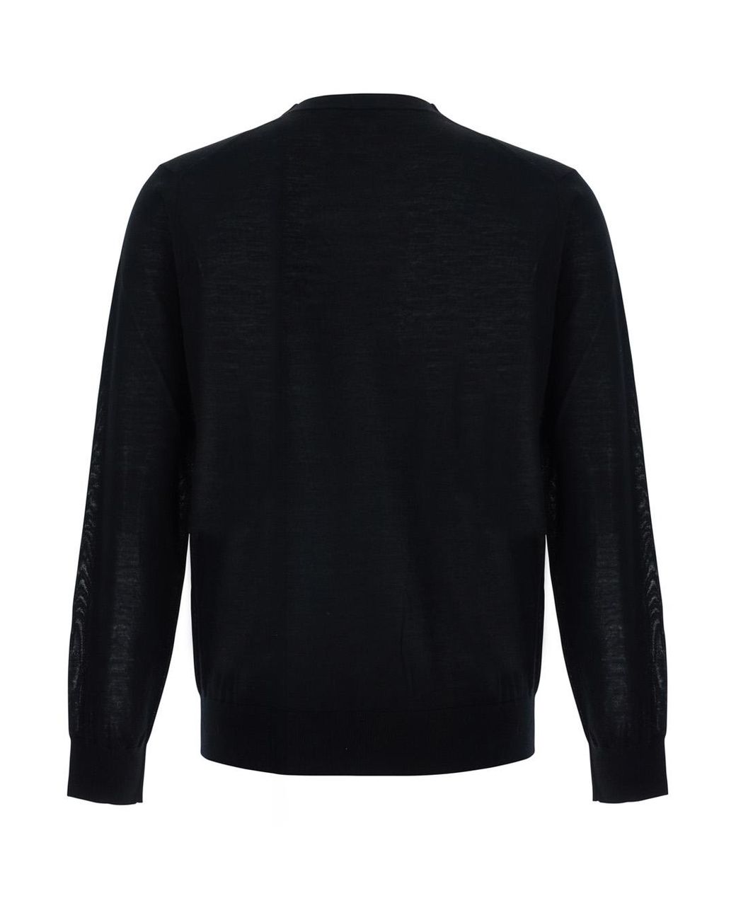 Kangra Blue Crew Neck Sweater Ml F.18Gg Merino Extrafine Wool Tops for men