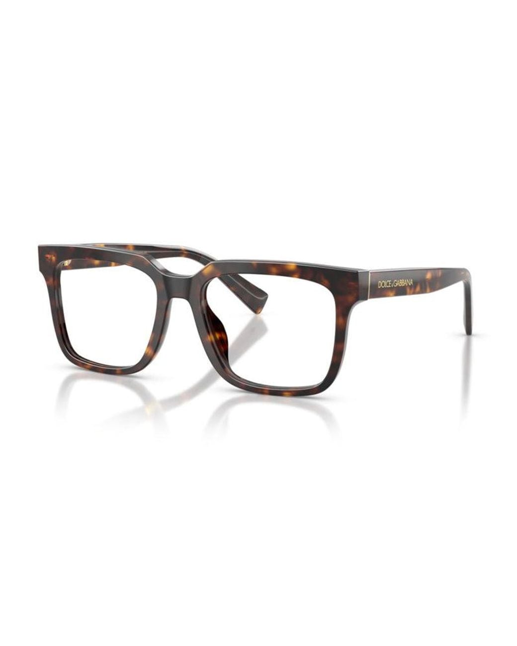 Dolce & Gabbana Brown Frame And Lens Eyeglasses for men