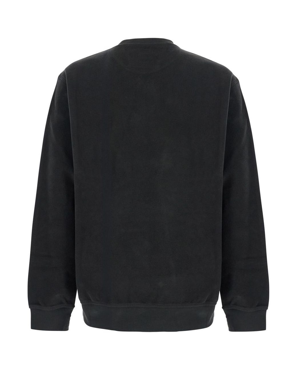 C P Company Black C.P. Company Cotton Fleece Sweatshirt for men