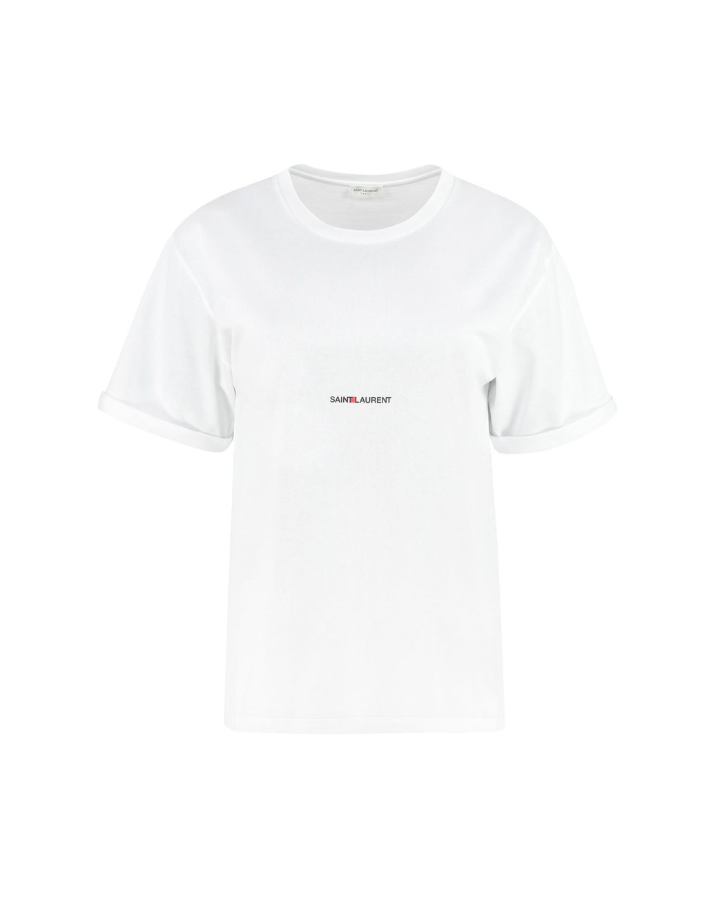 Saint Laurent Green Cotton Crew-Neck T-Shirt T-Shirts & Jerseys
