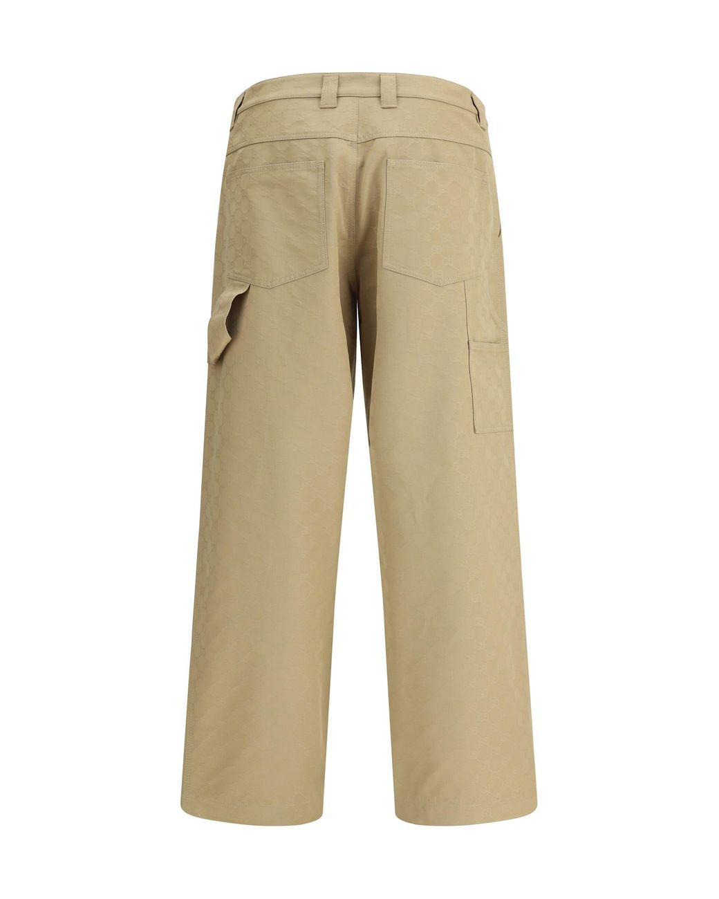 Gucci Natural Cotton Pants for men