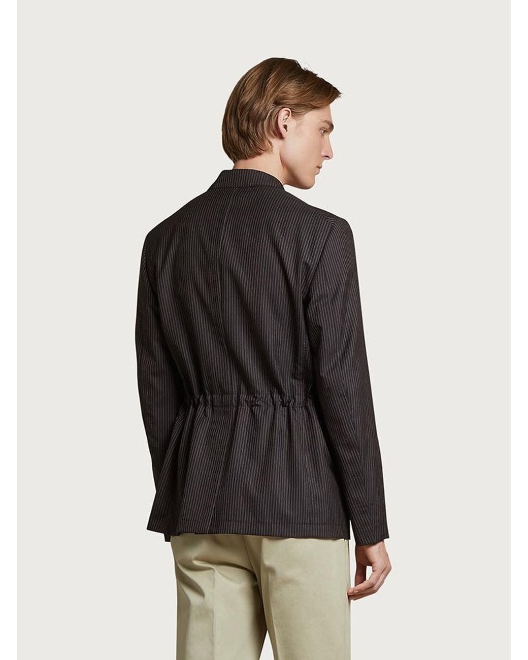 Ferragamo Black 2 Buttons Jacket Clothing for men