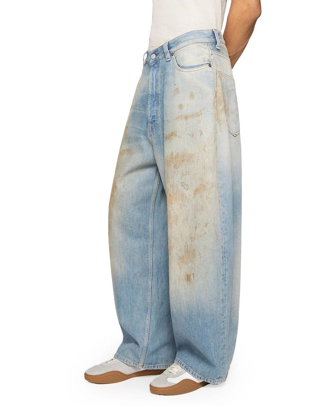 Acne Blue 2023 Loose Fit Jeans Mid