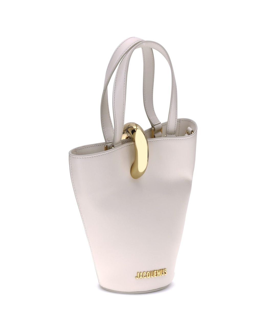 Jacquemus White La Bambola Small Bucket Bag