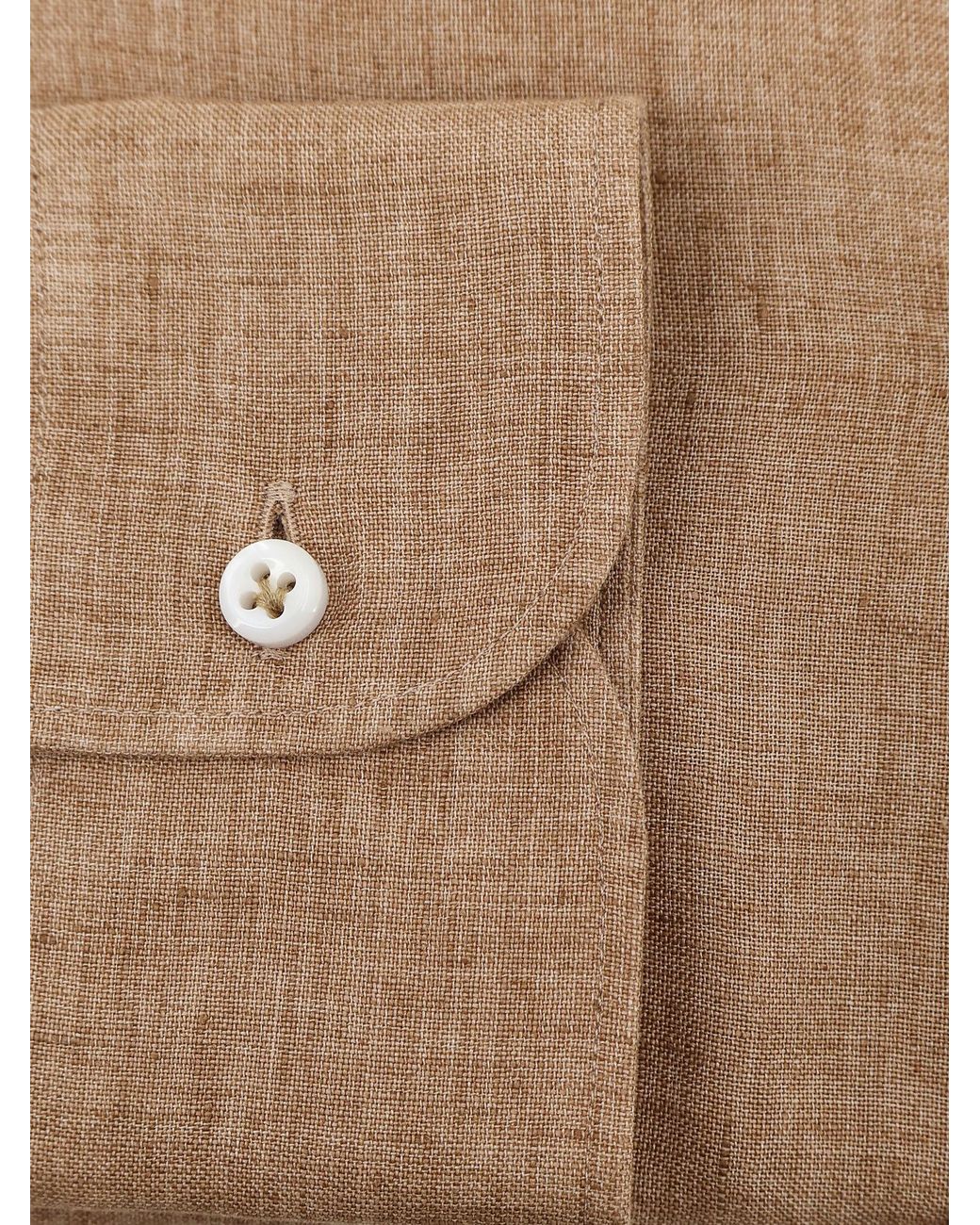 Boss Brown Linen Shirt for men