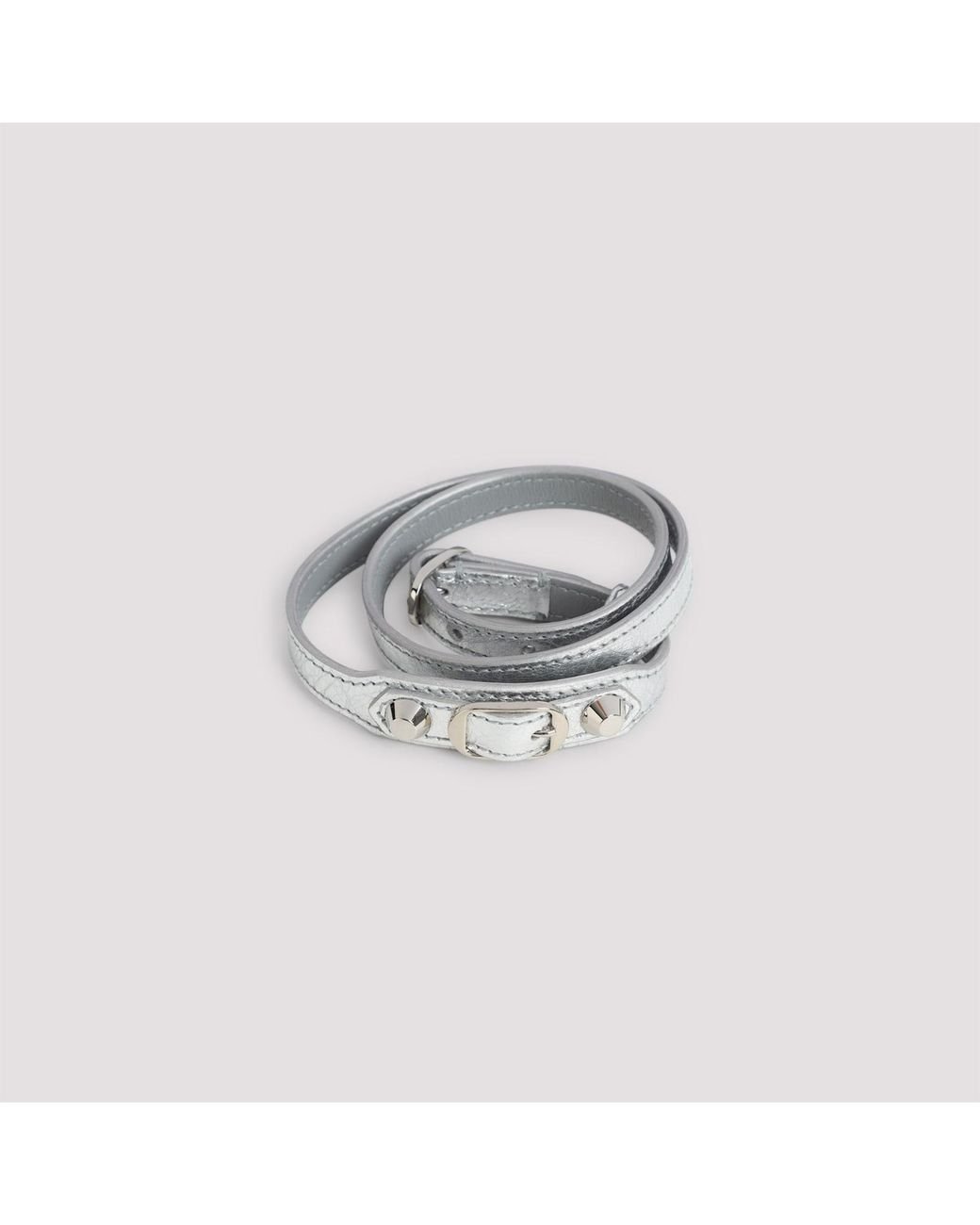 Balenciaga Metallic City Triple Bracelet