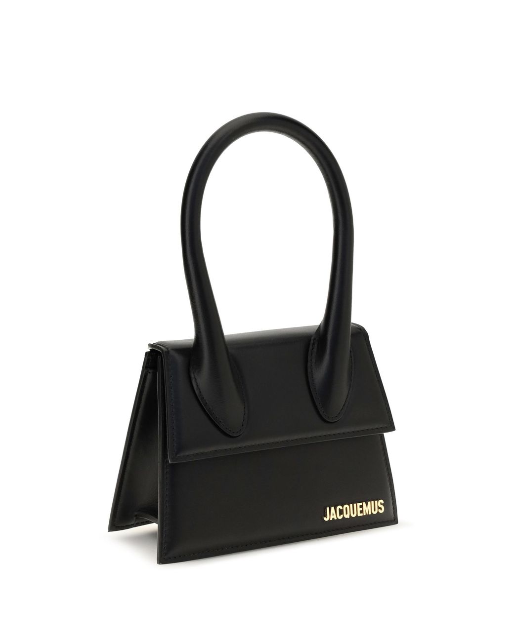 Jacquemus Black Le Chiquito Medium Leather Top Handle Bag