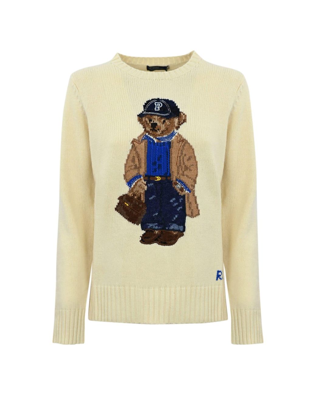White polo store bear sweater