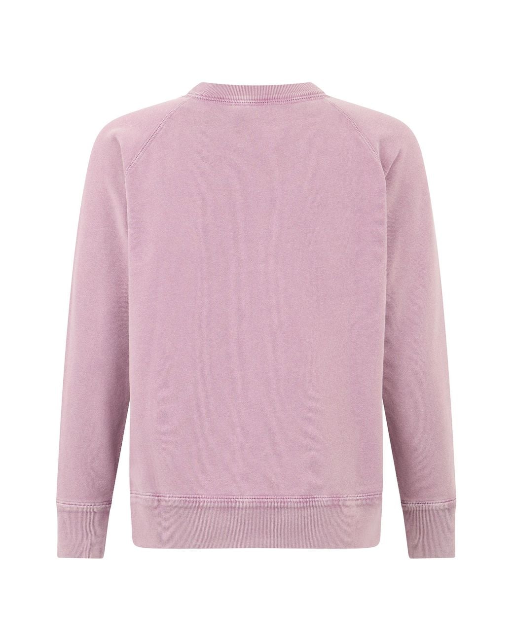 Isabel Marant Pink Cotton Sweatshirt Rosewood-Ecru Sweater