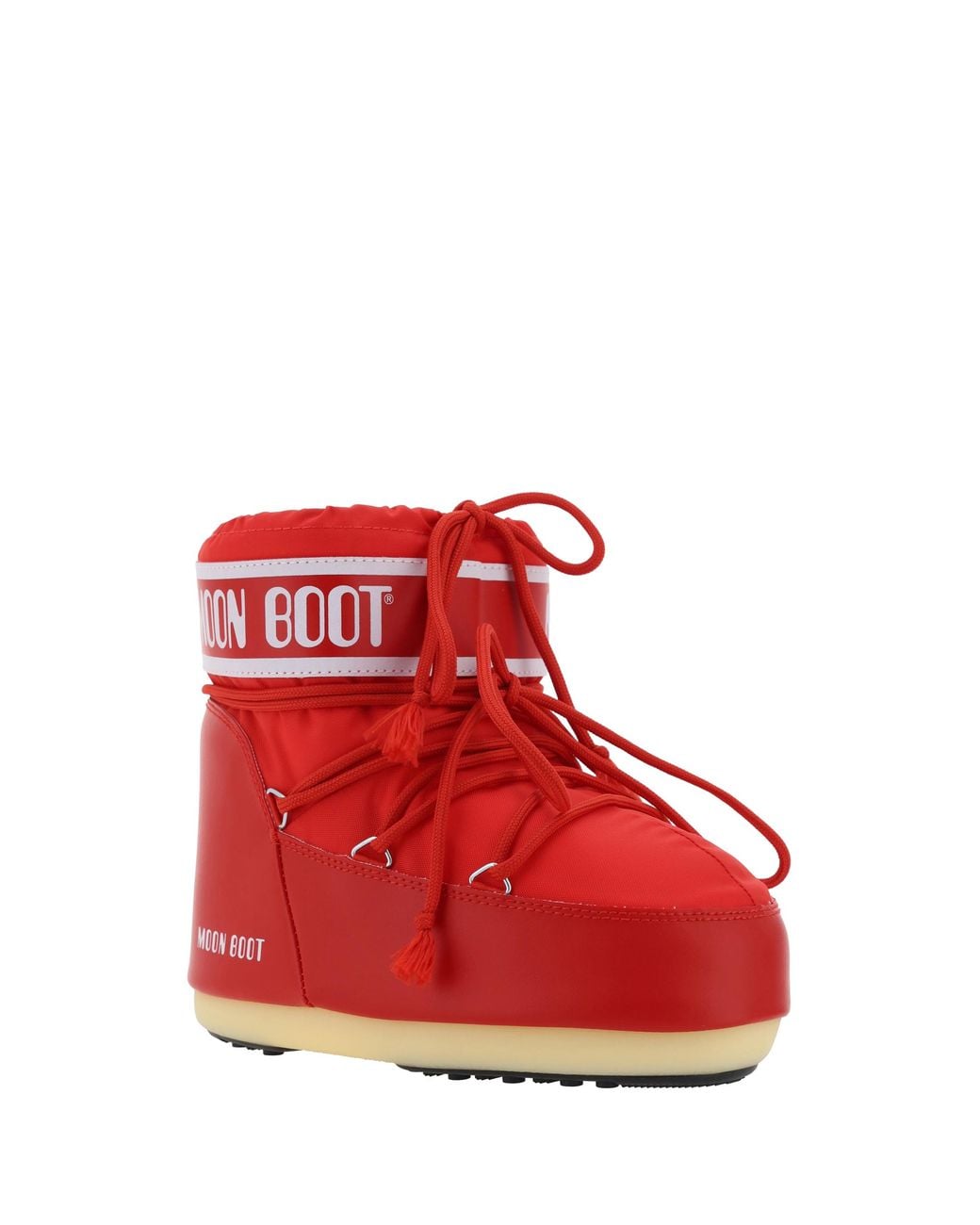Moon Boot Red Icon Low Ankle Boots Polyamide