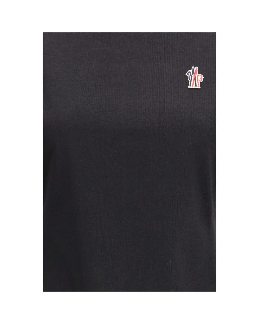 Moncler Black Cotton T-Shirt