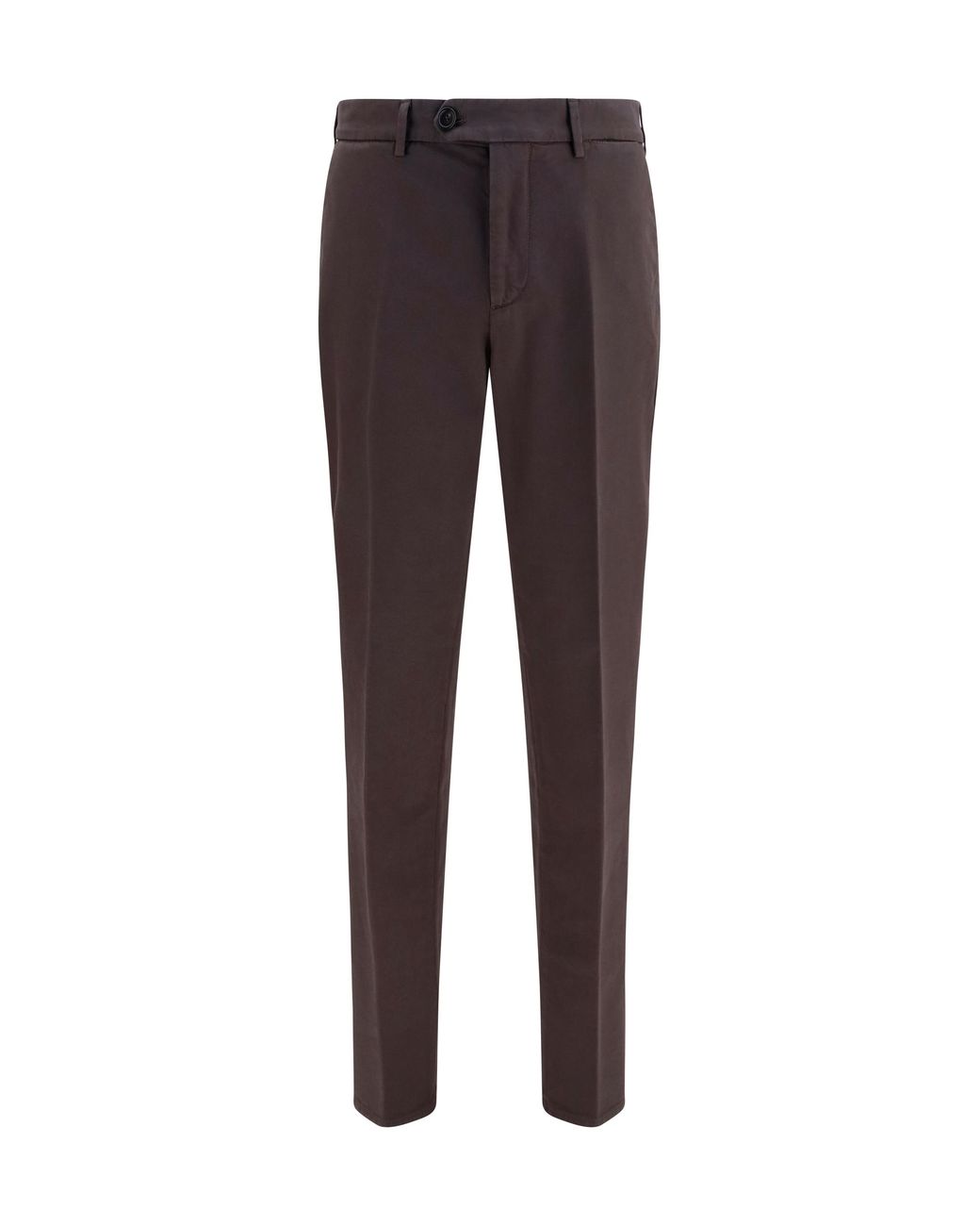Brunello Cucinelli Black Dyed Cotton Pants Trousers for men