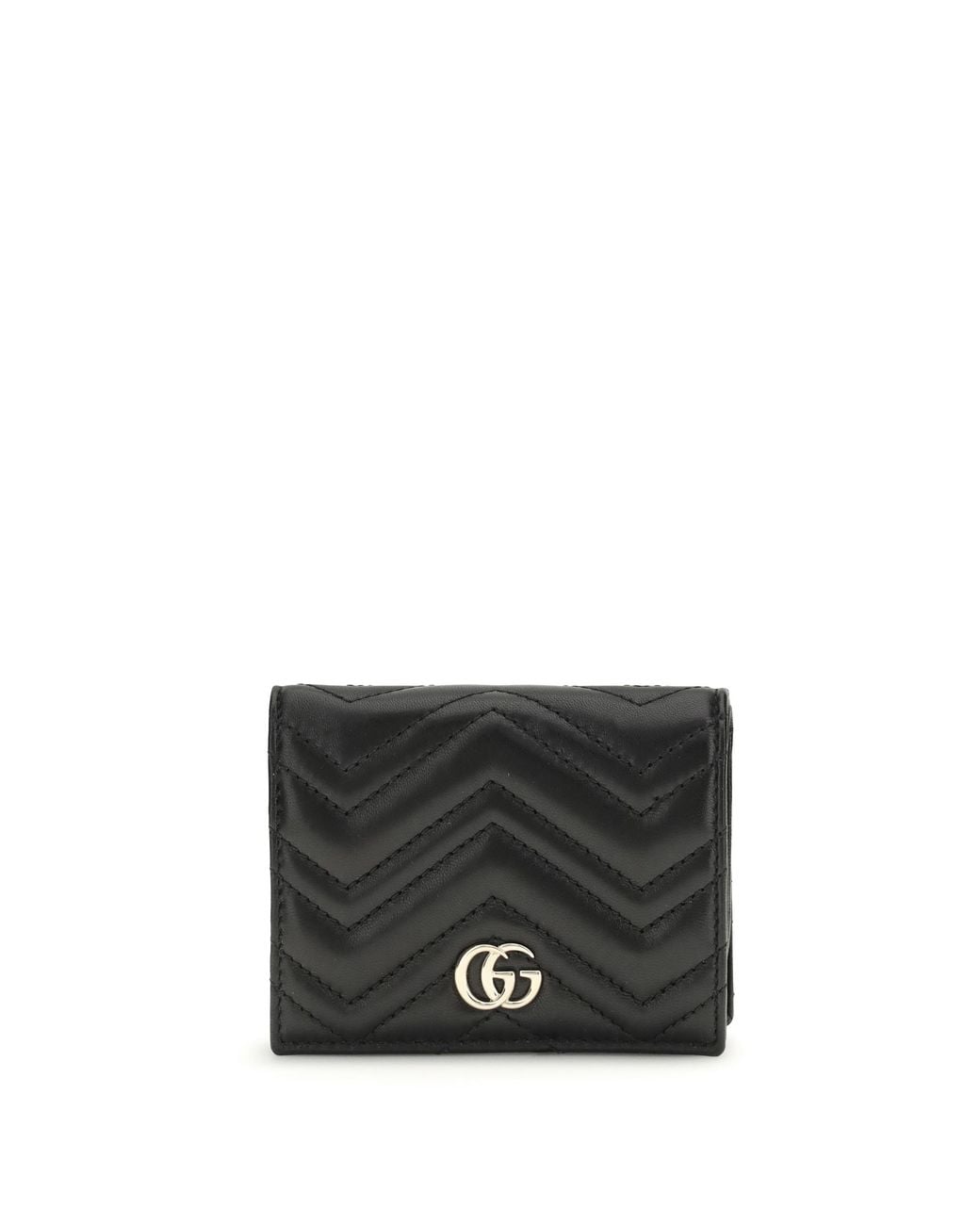 Gucci Black Gg Marmont Wallet