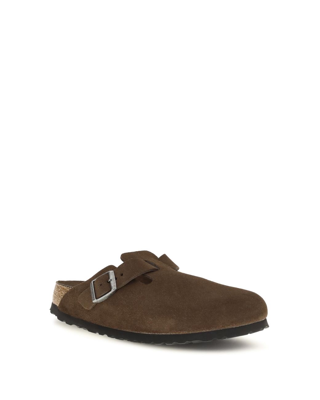 Birkenstock Brown Mules Boston Suede Upper: Suede; Sole: Rubber Sandal