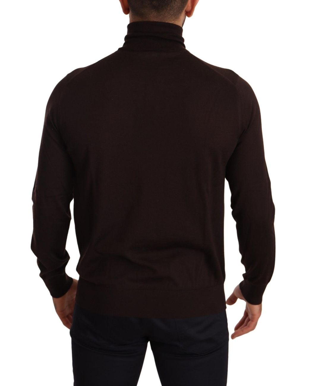 Dolce & Gabbana Black Cashmere Turtleneck Pullover Sweater Clothing for men