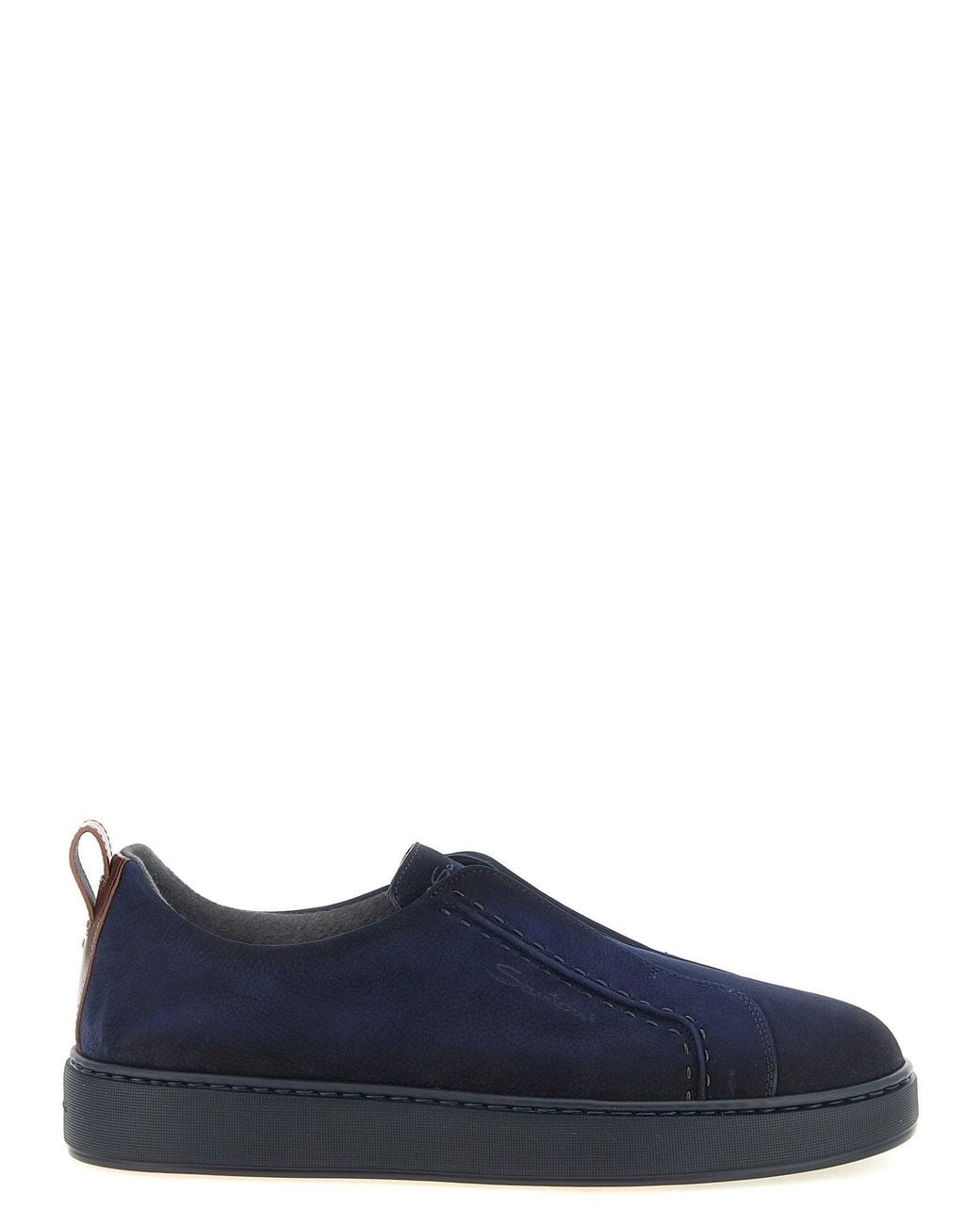 Santoni Blue Victory Sneaker for men
