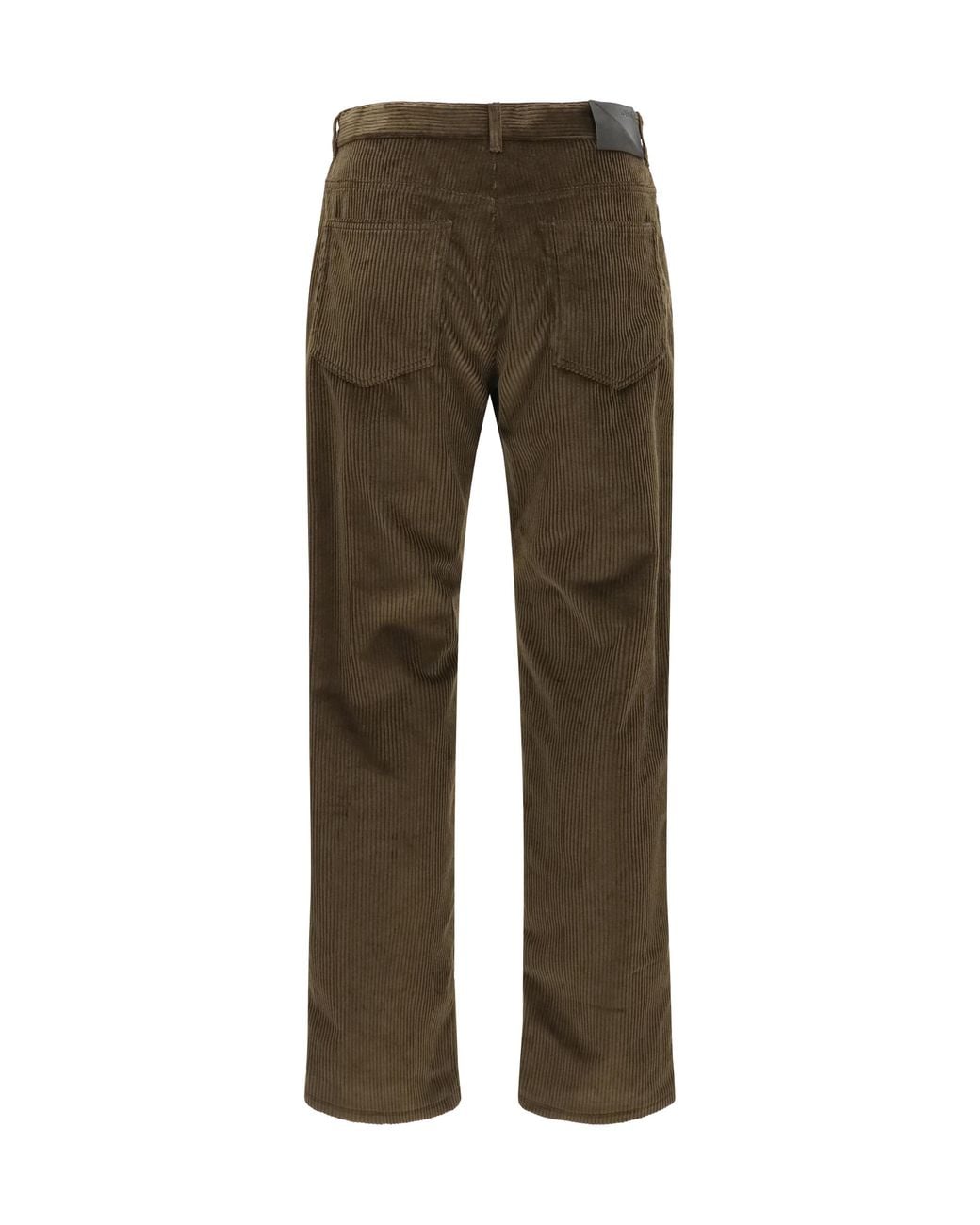 Loewe Gray Cotton Corduroy Pants Trousers for men