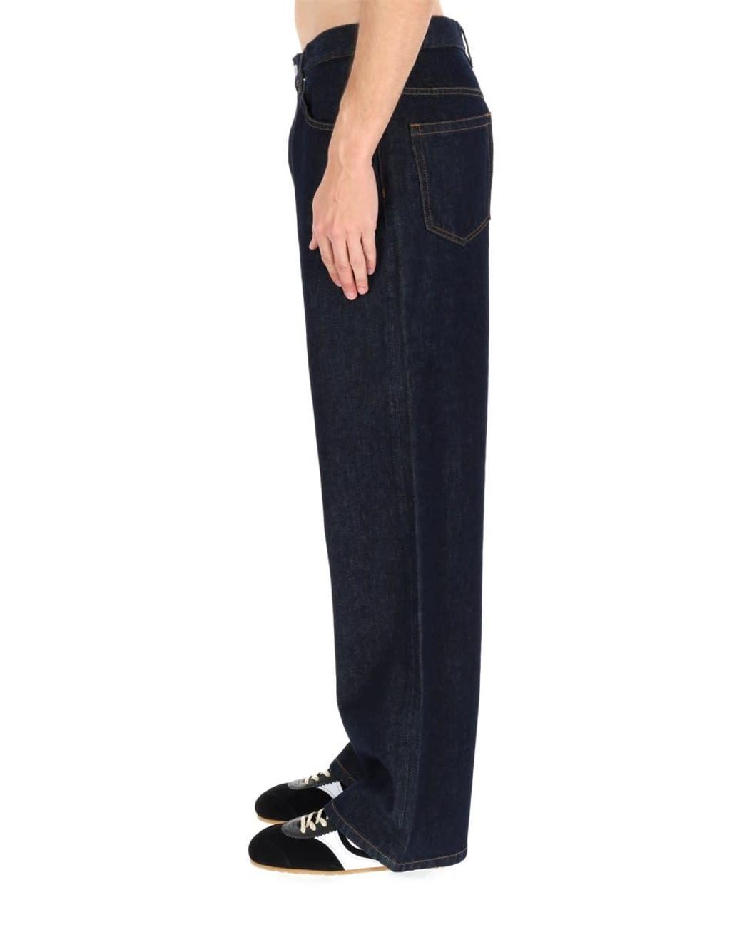 Dries Van Noten Blue Jeans Pine for men