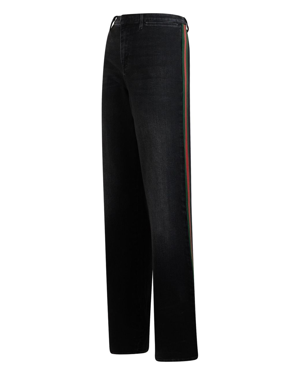 Gucci Black Gucci High-Waist Flared Cotton Jeans