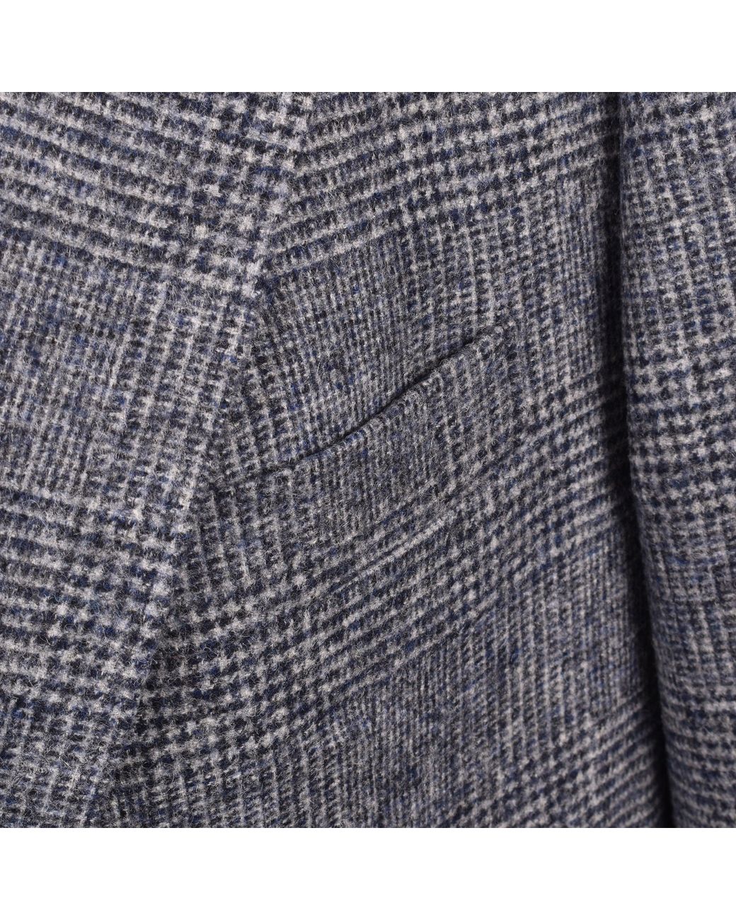 Brunello Cucinelli Gray Wool Check Suit for men