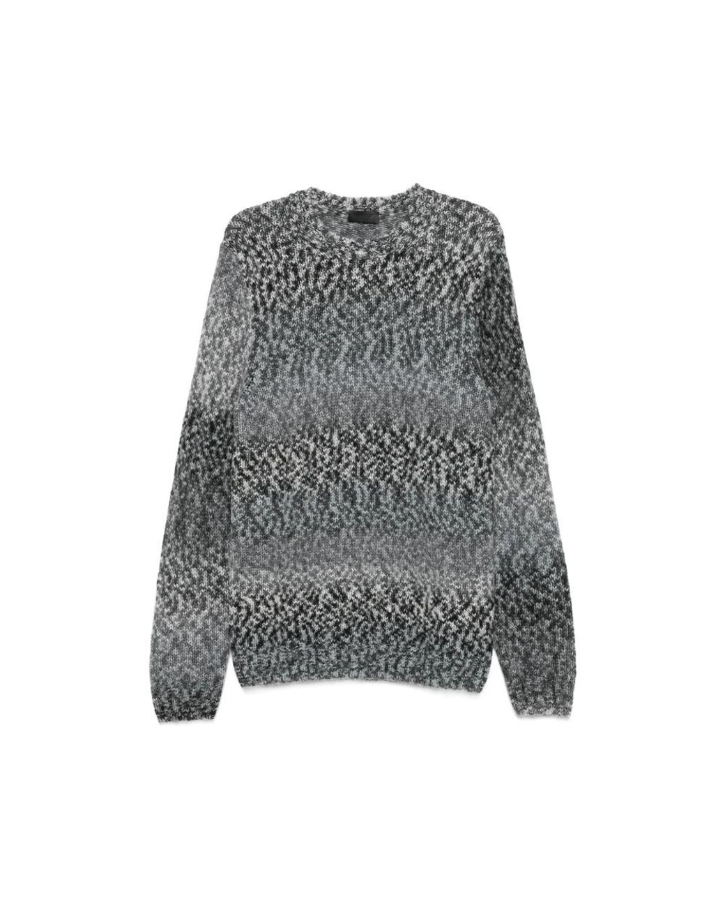 Dondup Gray Crew-Neck Sweater for men