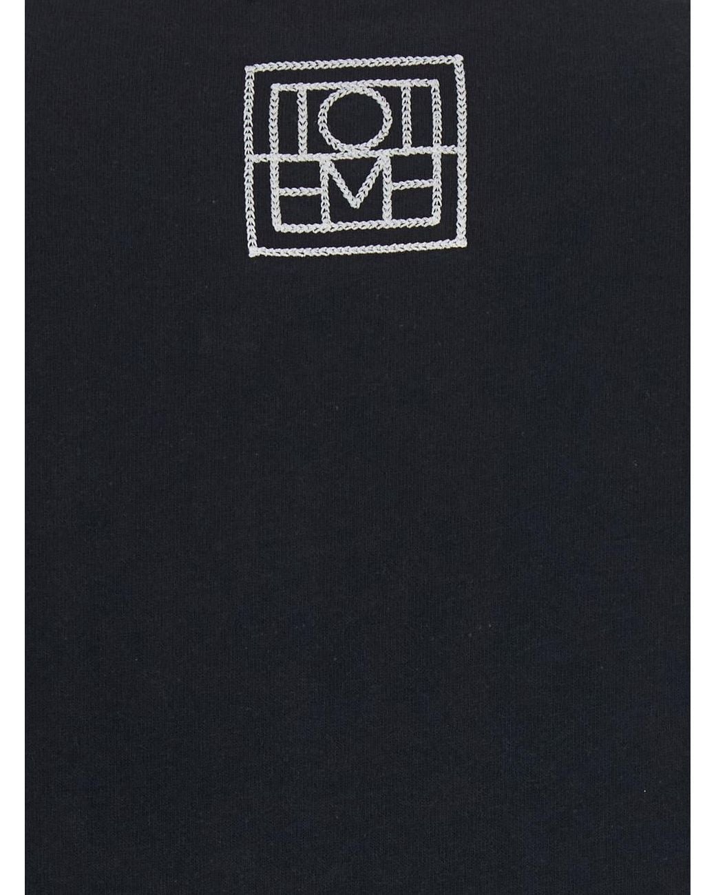 Totême Black T-Shirt Classic Tee Cotton T-Shirts & Jerseys