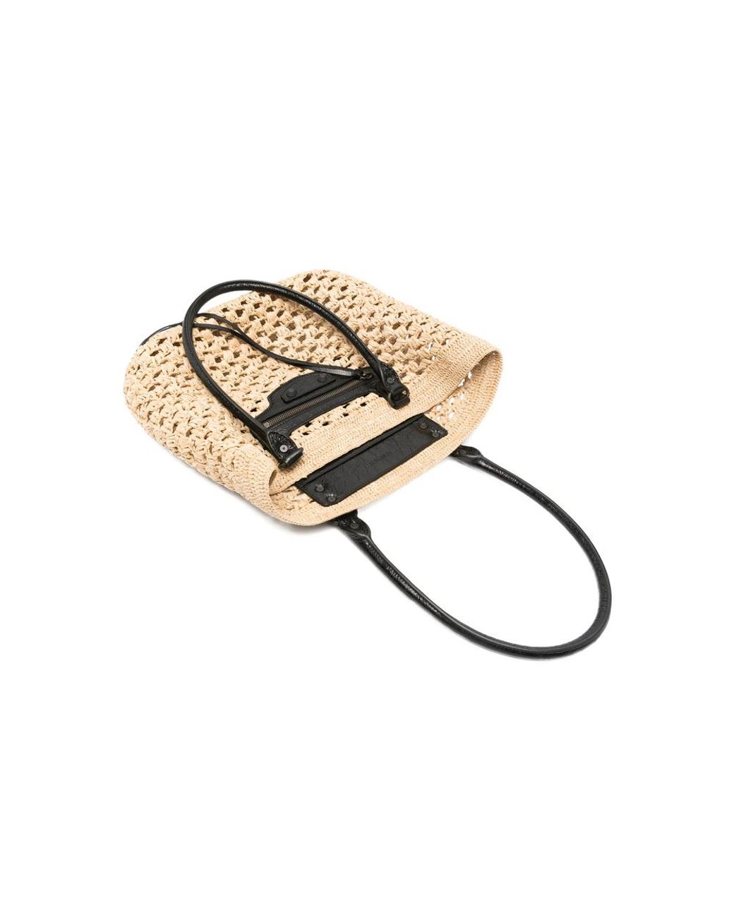 Balenciaga Natural Tote Bag Raffia And Leather