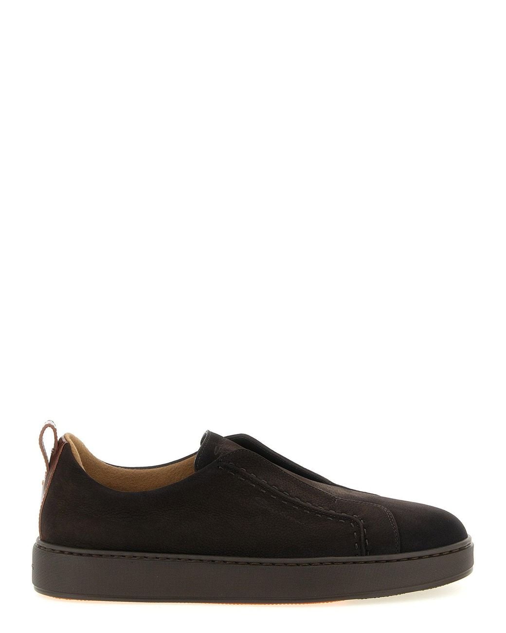 Santoni Black Victory Sneaker for men