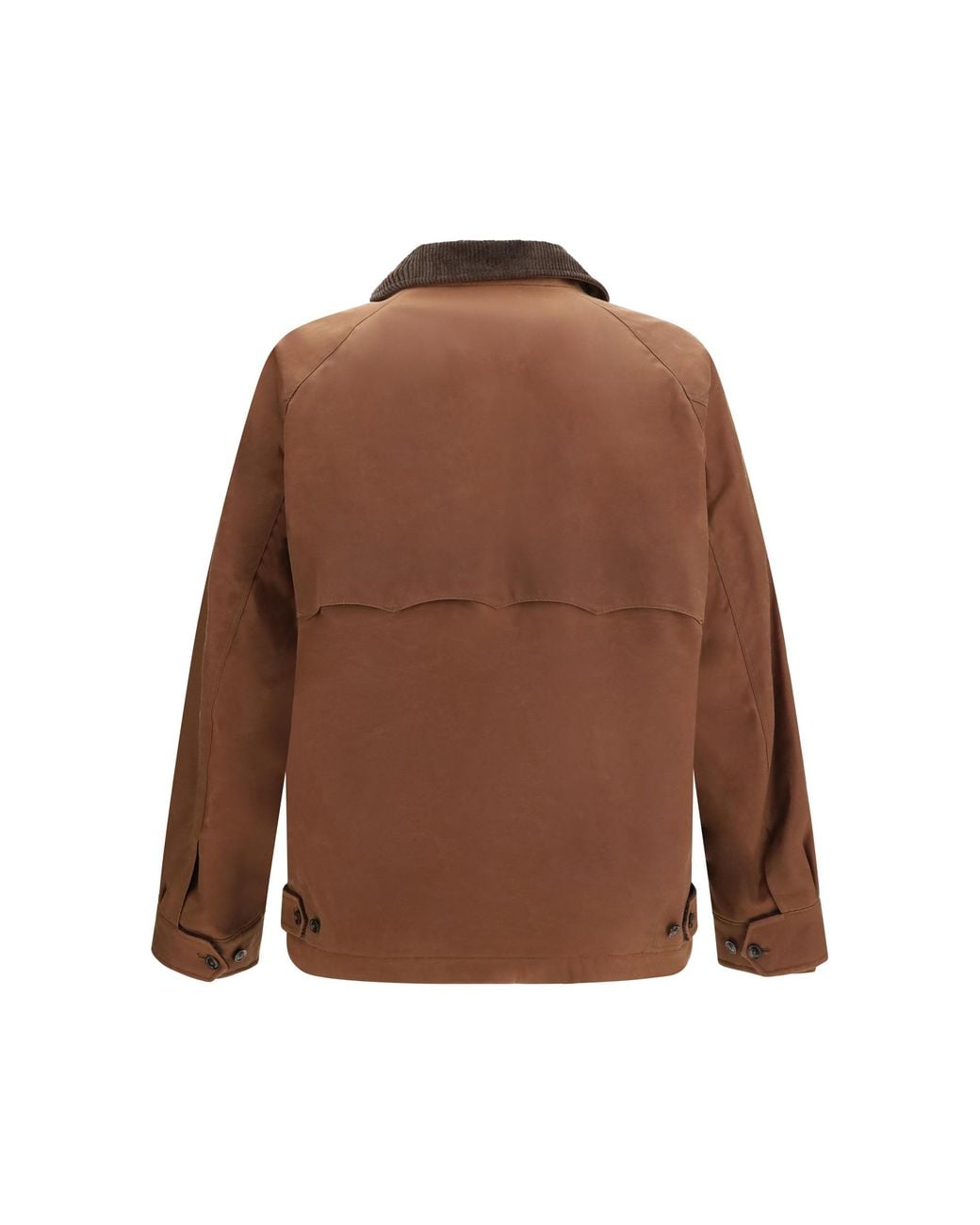 Baracuta Brown Waxed Cotton Deck Jacket for men