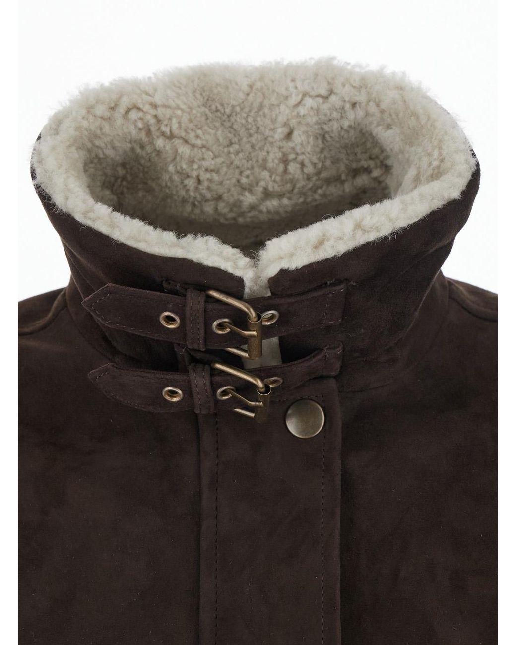 Semicouture Black Bomber Jacket Gloria Suede Viscose And Polyester Coat