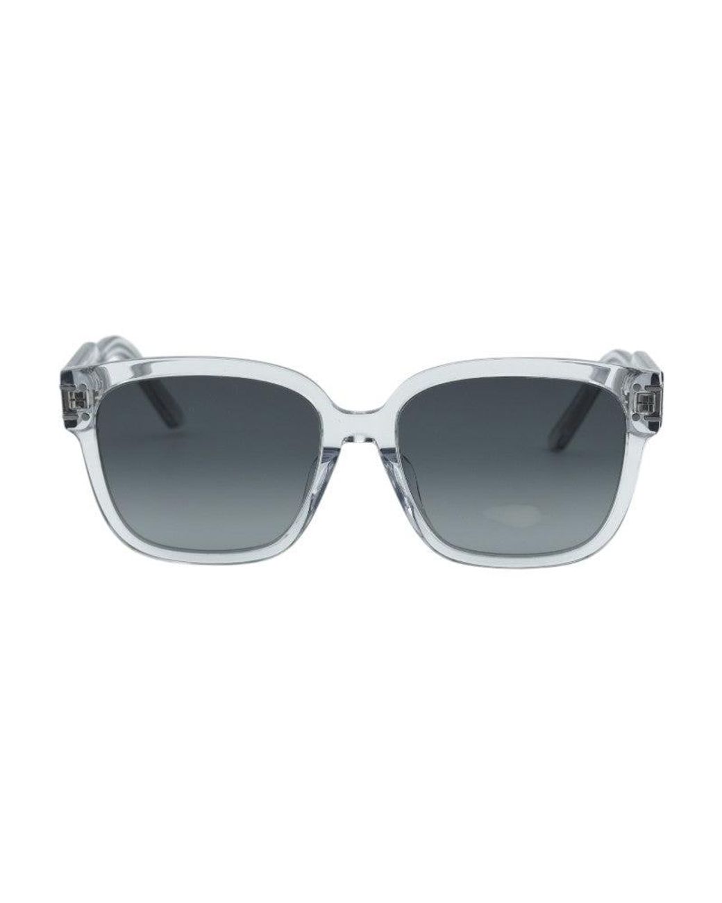 Dior Gray Sunglasses Square Full Rim, Transparent Frame And Gradient Lens Signatures7F45A1