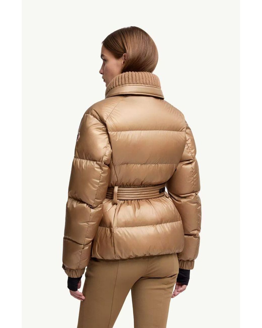 Moncler Brown Moncler Quilted Nylon Down Jacket