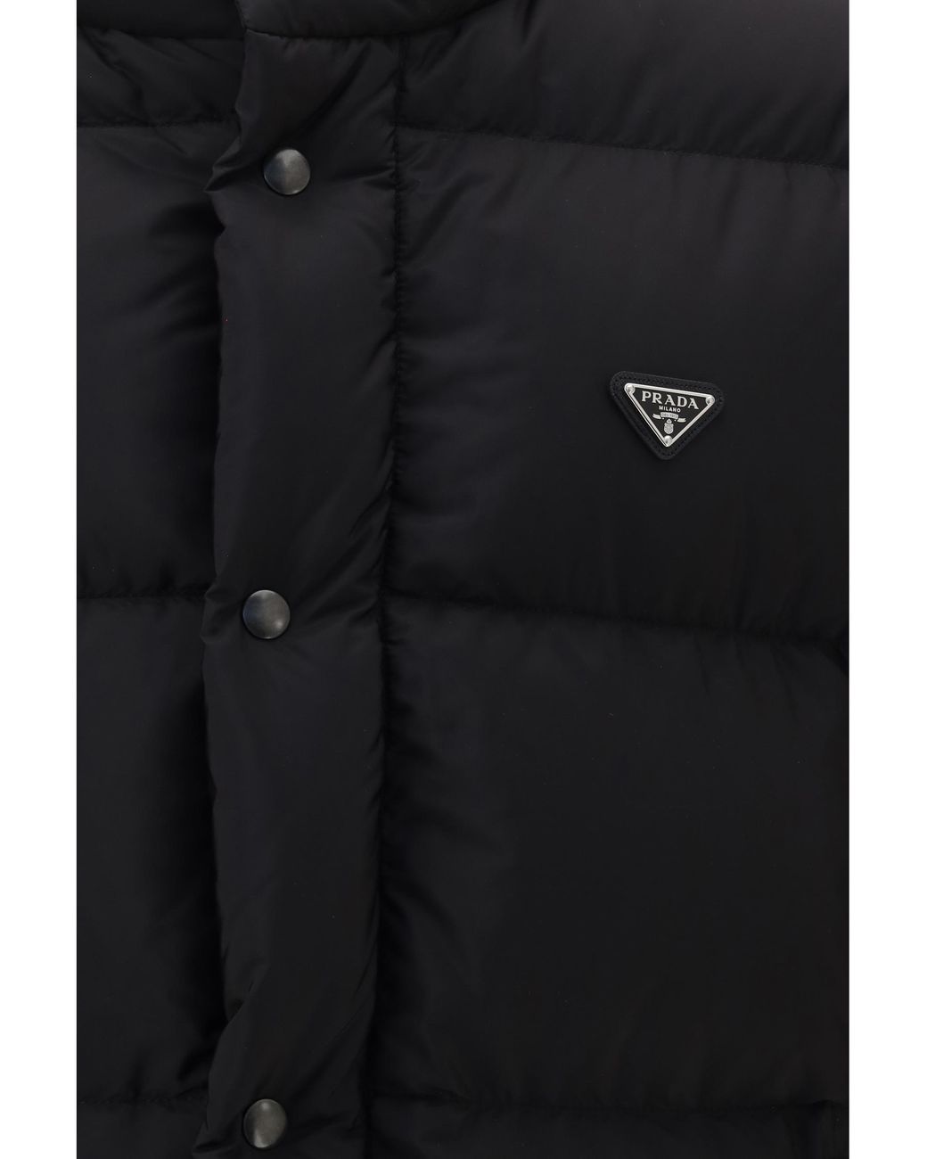 Prada Black Prada Re-Nylon Padded Down Jacket for men