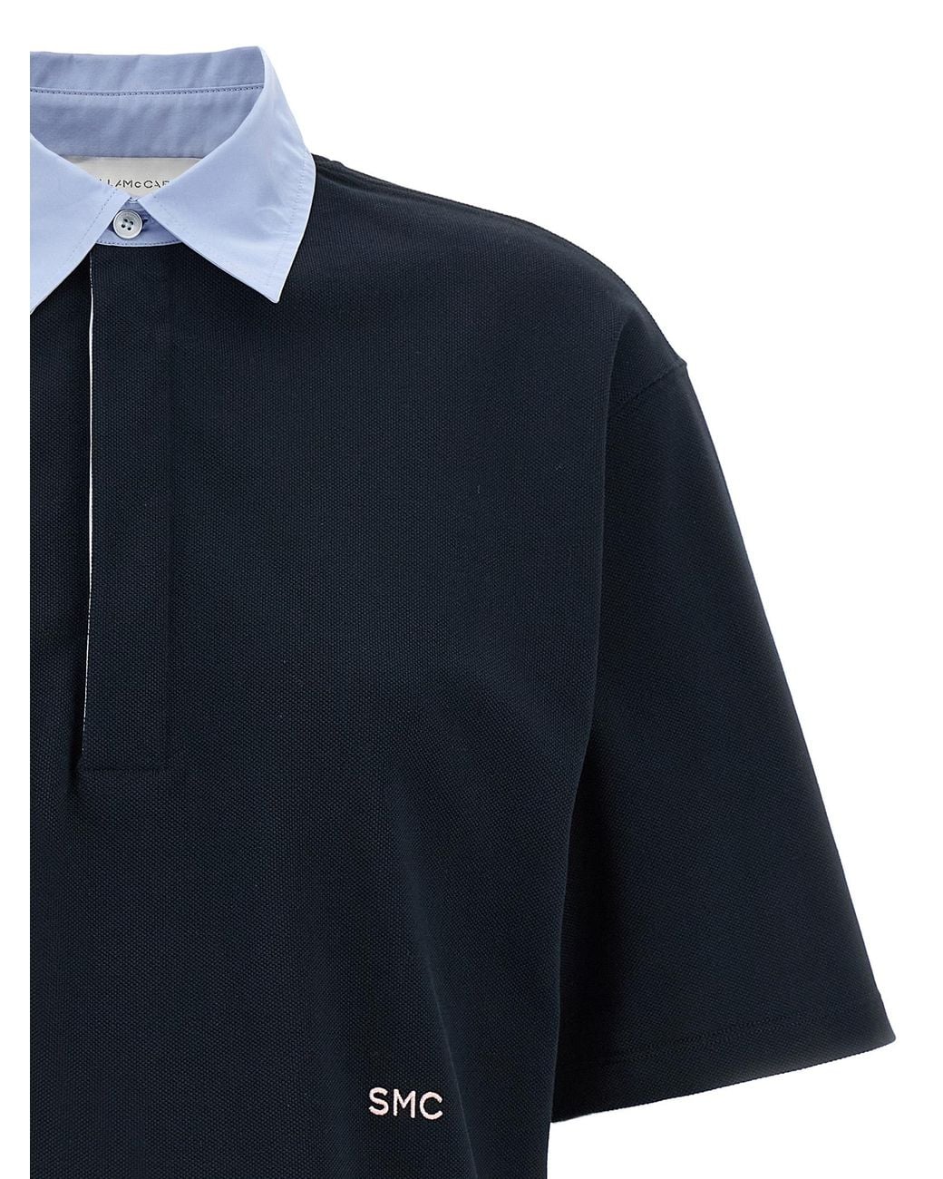 Stella McCartney Blue Piqué Cotton Polo