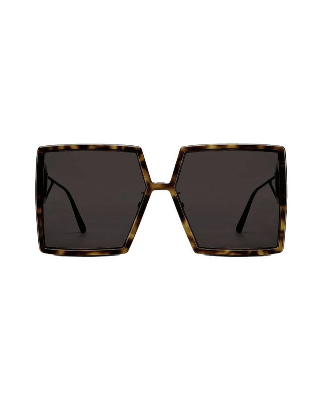 Dior Brown Sunglasses Square Full Rim, Dark Frame And Mirror Lens 30Montaignesu20A5