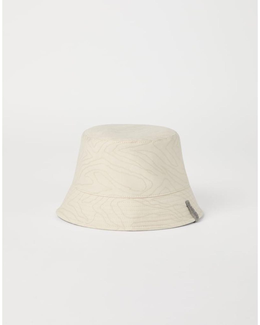 Brunello Cucinelli Natural Off Cotton Bucket Hat