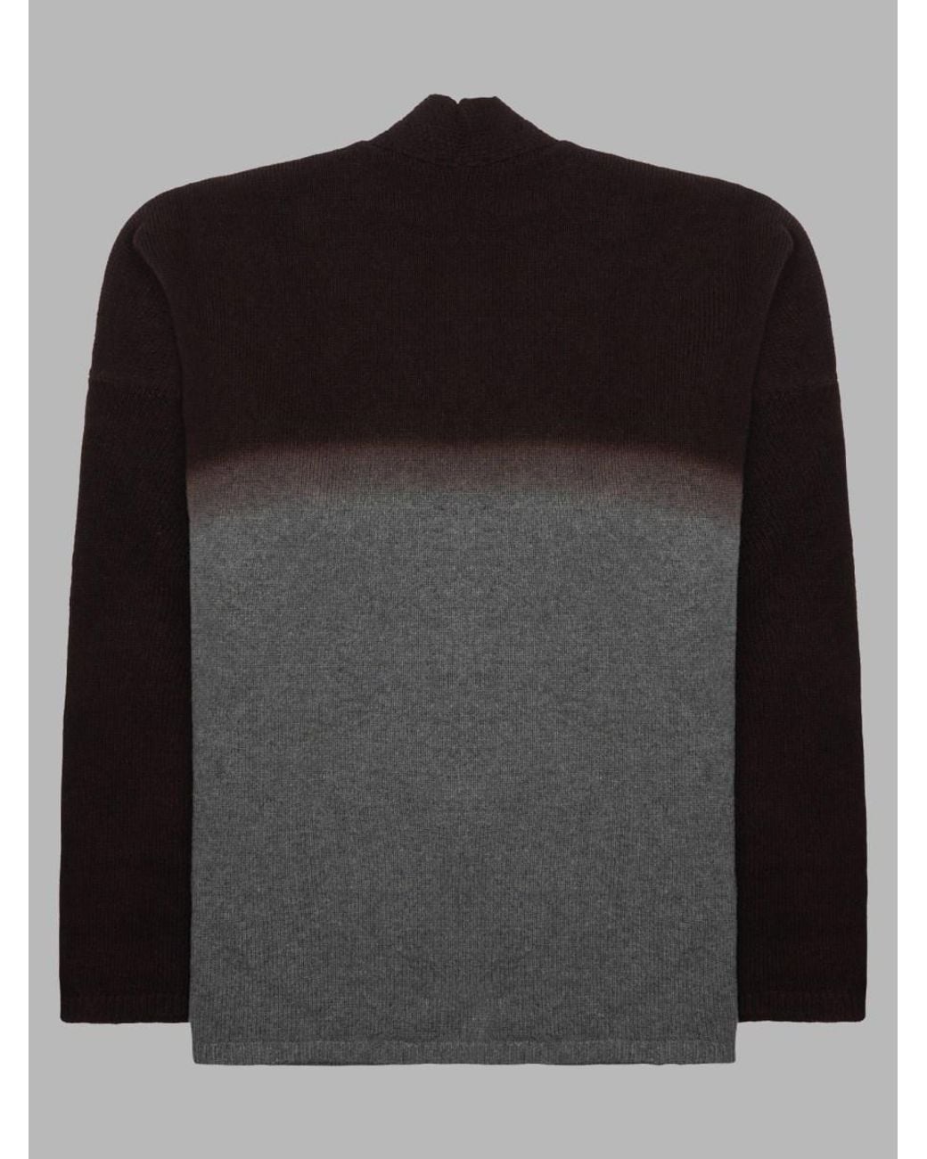 Alysi Black Wool Cardigan Sweater