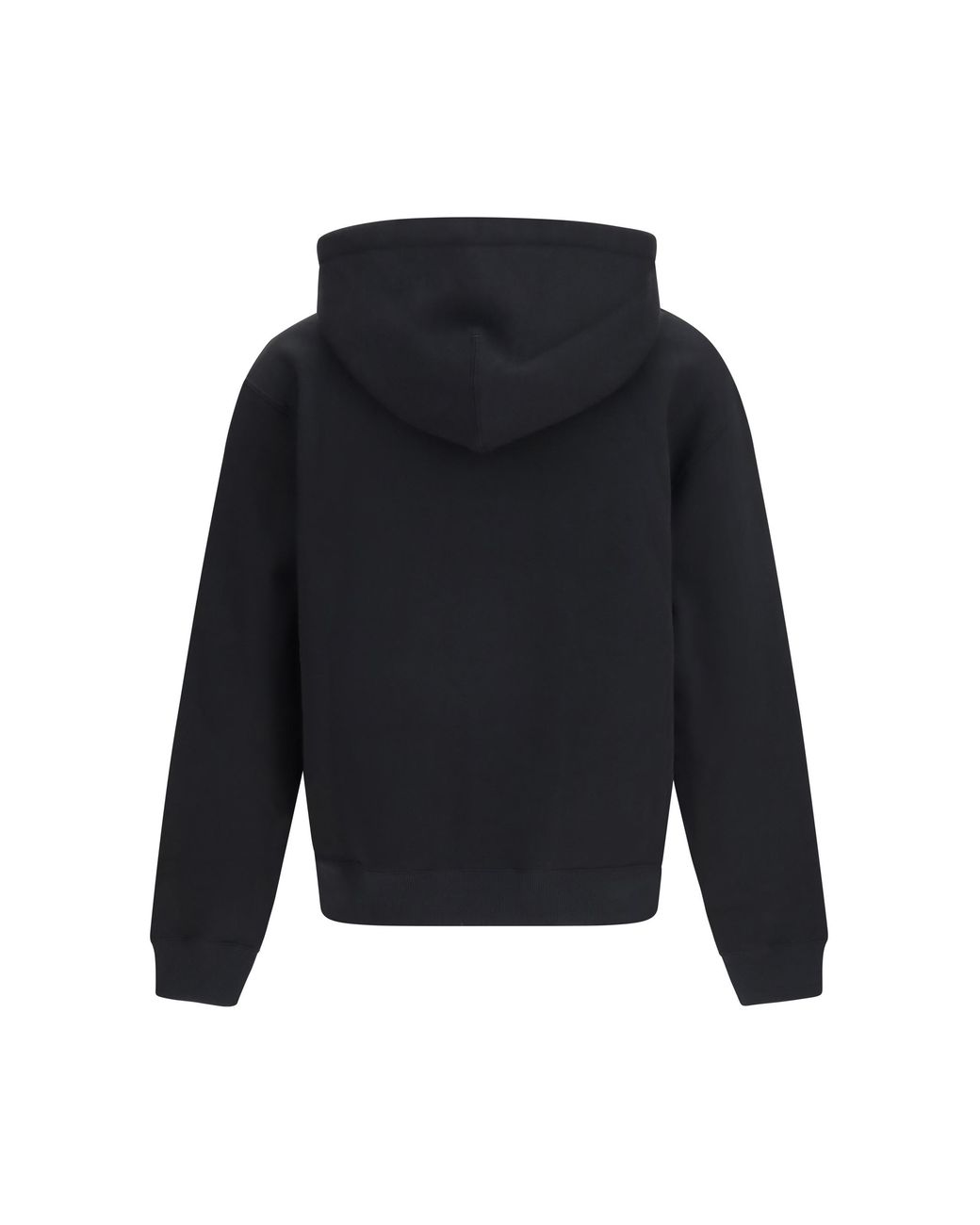 Jil Sander Black Hoodie Cotton Logo-Detail Sweatshirts for men