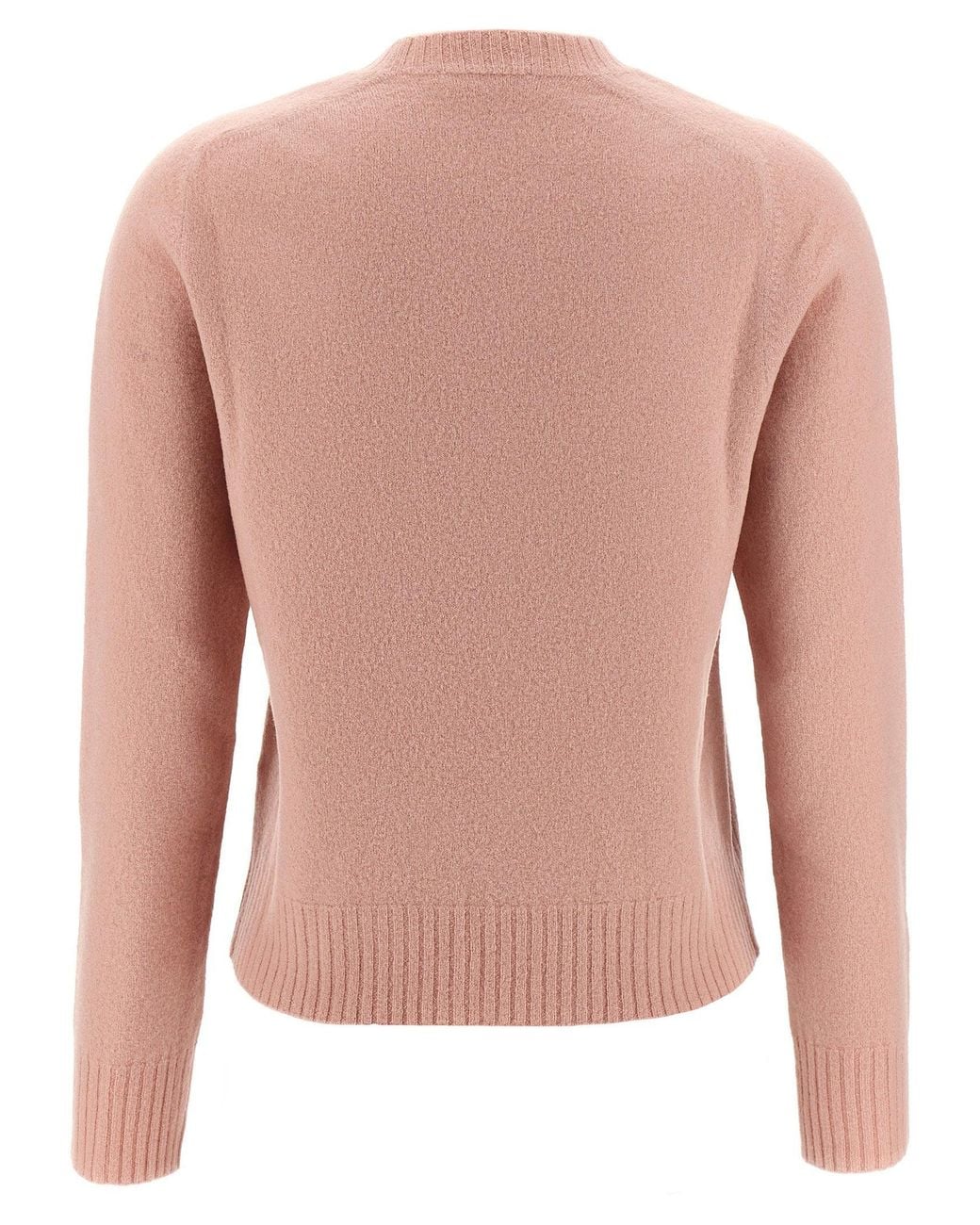 Jil Sander Pink Wool Crew Neck Sweater